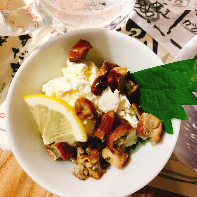 クリームチーズとカツオ酒盗(魚の上よし 京橋店 （うえよし）)