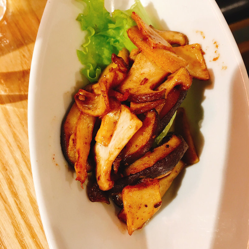 エリンギとしいたけのアンチョビバター炒め(魚の上よし 京橋店 （うえよし）)