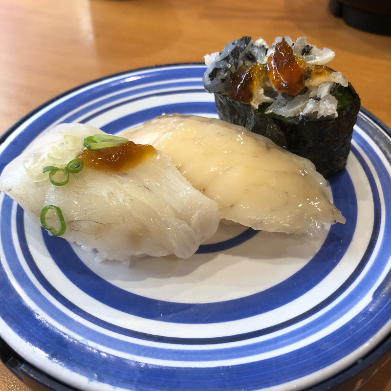 ふぐ三種盛り(くら寿司 泉大津店)