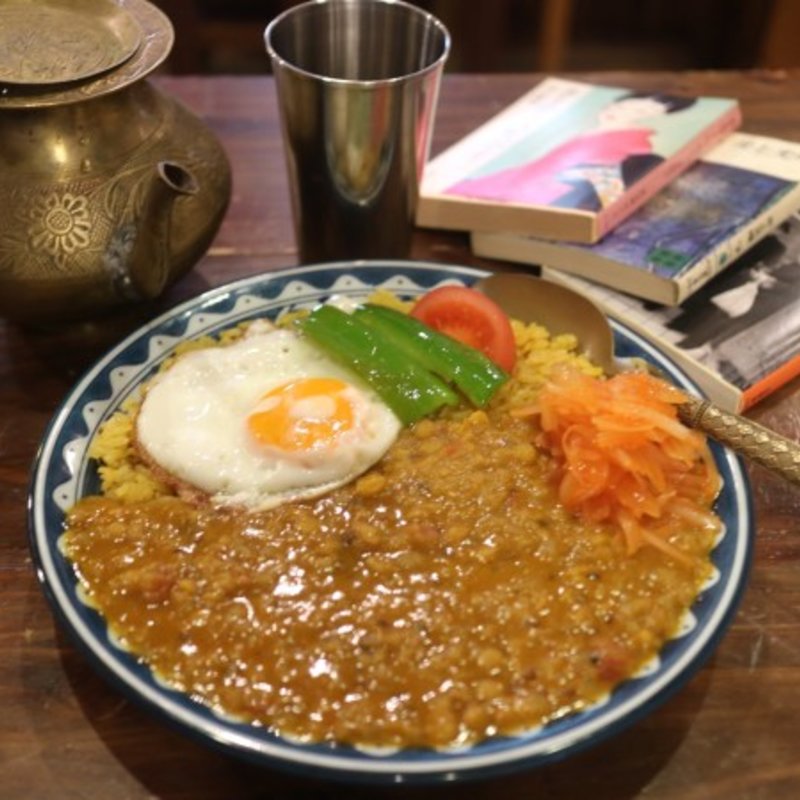 豆カレー(古本カフェ 甘露)