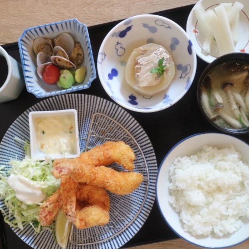 大海老フライ定食(七勺日本酒・醸し肴 SEVEN)