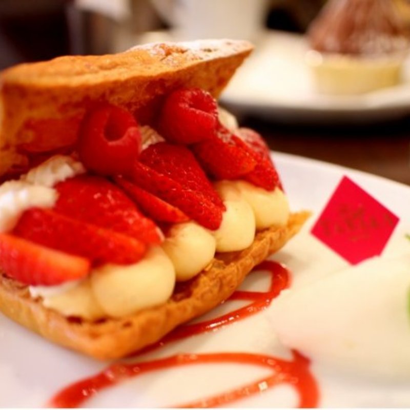 季節のナポレオンパイ(カフェ タナカ)