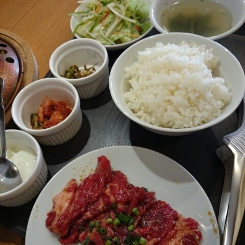 カルビ定食(福ふく)