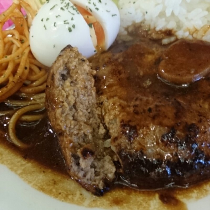 ハンバーグセット(コーヒー・オショクジ　ヒロユキ )