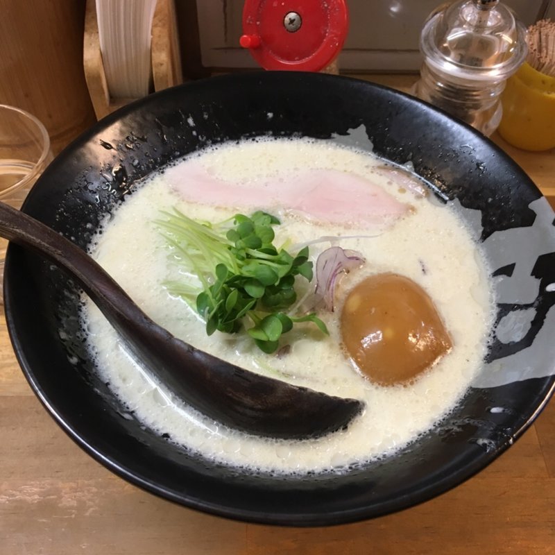 煮玉子鶏白湯(ぼっこ志)