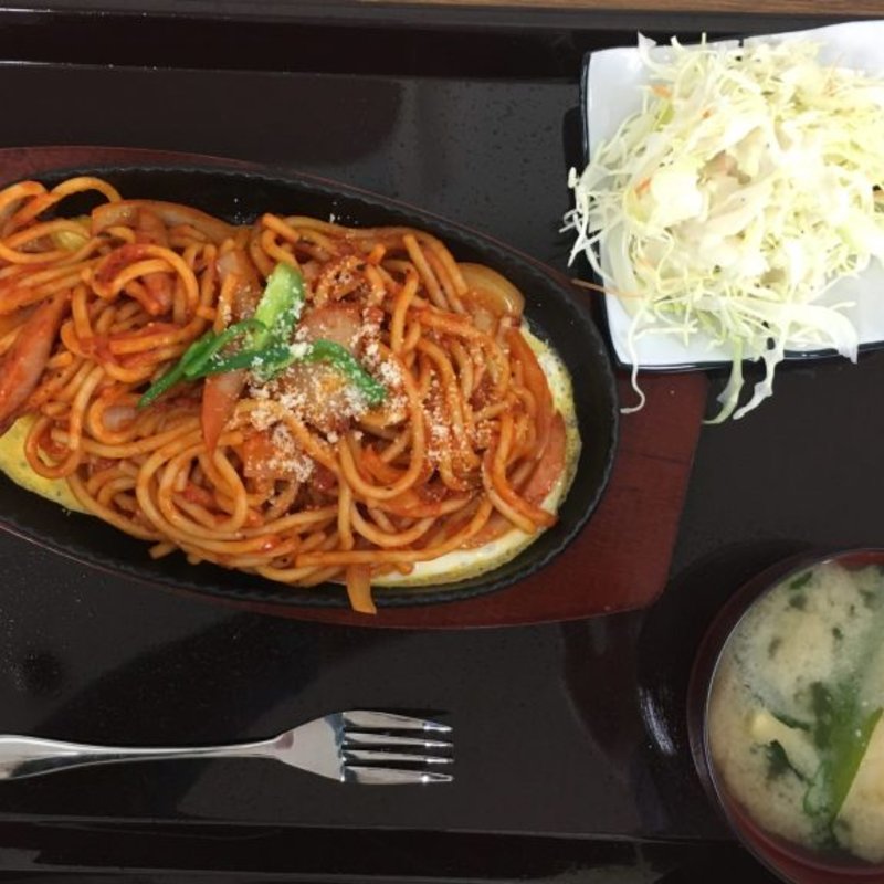ナポリタン(新居浜市役所の地下食堂)