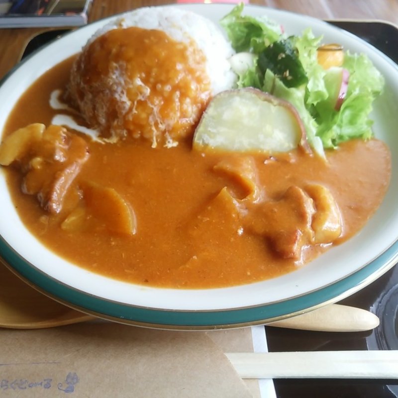 ポークカレーセット(古民家cafe Mrs.らぐどーる)