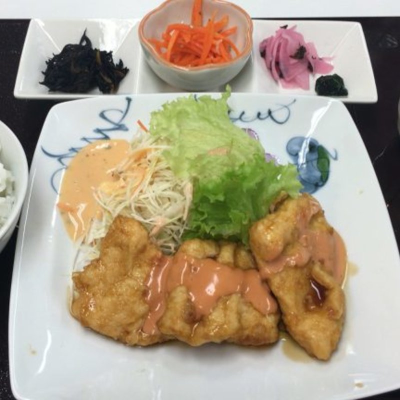 チキン南蛮定食(新居浜市役所の地下食堂)