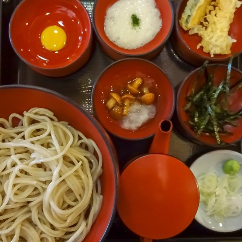 割子そば　五段(茶そば寿庵 蔵のまち店)