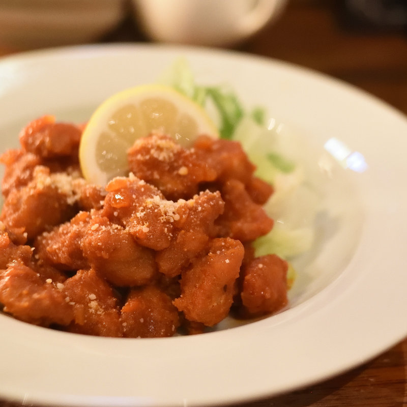 鶏ナンコツ揚のアラビアータ(串どれ 八王子店 )