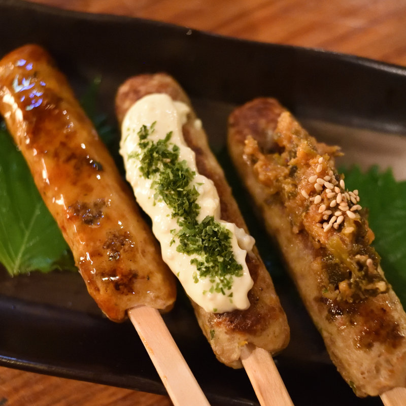 鶏つくねの3種盛(串どれ 八王子店 )