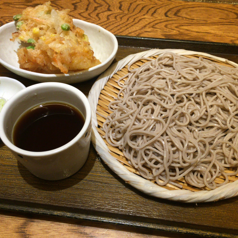 もりそば＋かき揚げ(しぶそば 二子玉川店 )