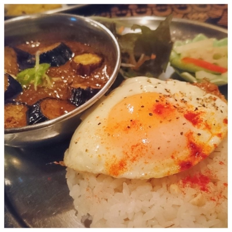 茄子入りキーマカリー(カフェ＆カレー ボタ)