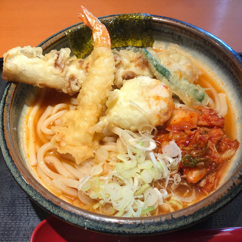 冷やしキムチうどん(和食さと 石神井台店)