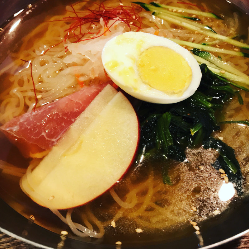 シジャンオリジナル冷麺ミニビビンバセット(コリアンキッチン シジャン 梅田ＨＥＰファイブ店)