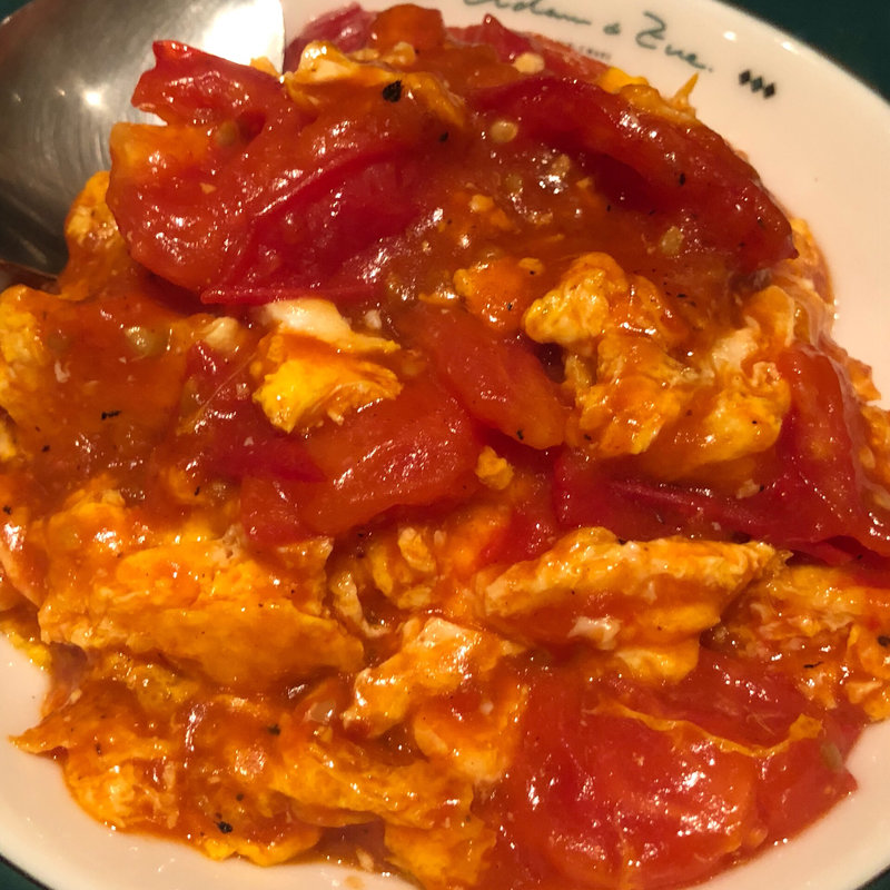 トマト卵炒め(蔡菜食堂)
