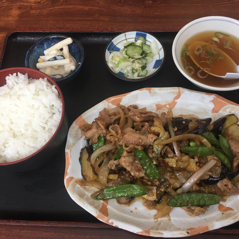肉ナス定食(福宝)