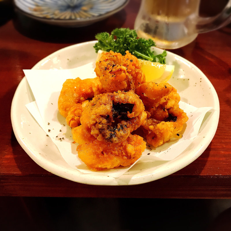 たこの唐揚げ(鍋焼ぼうず)