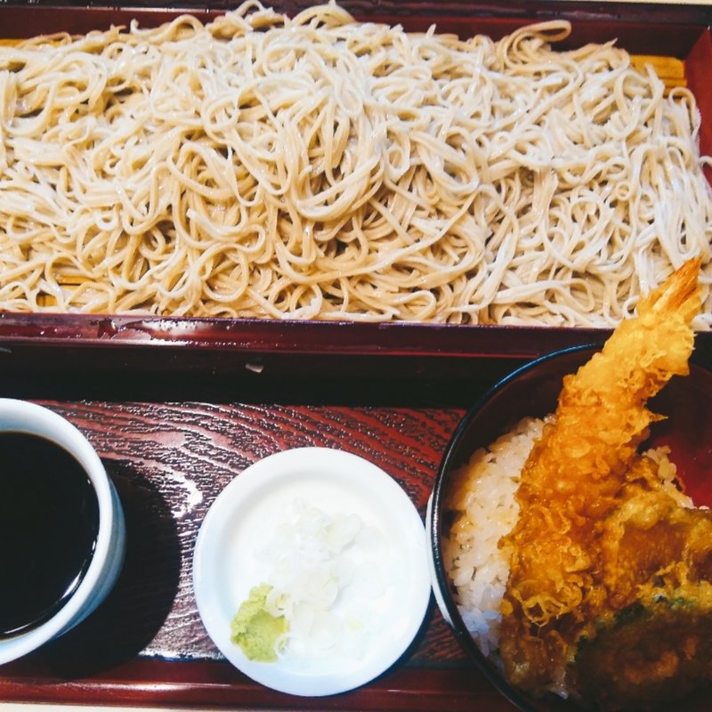 もりそばと天丼セット大盛(大塚 みとう庵)