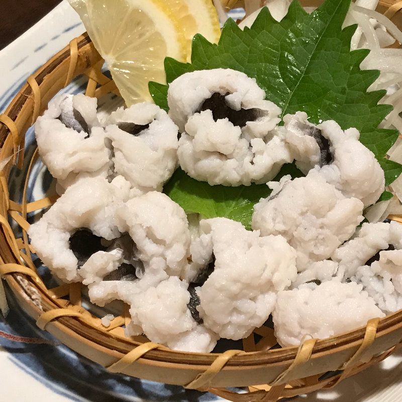 ハモ湯引き(和彩酒処 伊織)