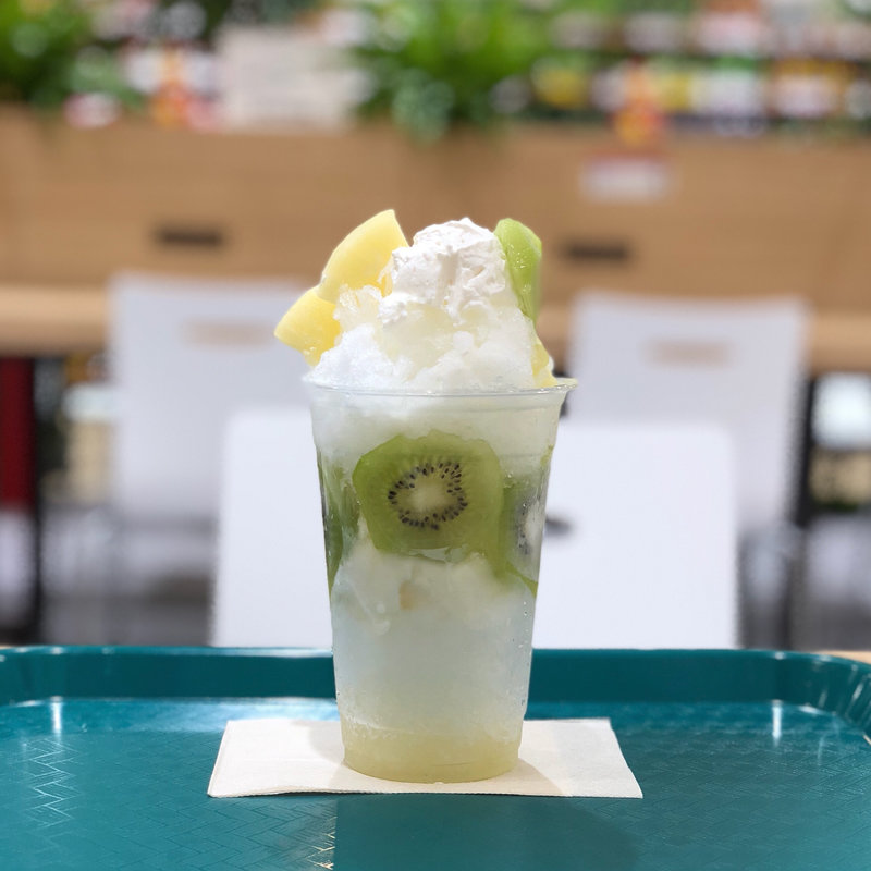 かまくらかき氷(キウイ&パイン)(hana・yasai 栄店)