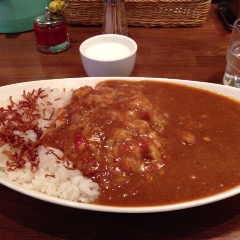チキンとトマトのカレーライス(大盛り、チーズトッピング)(パルフェ 本店 )
