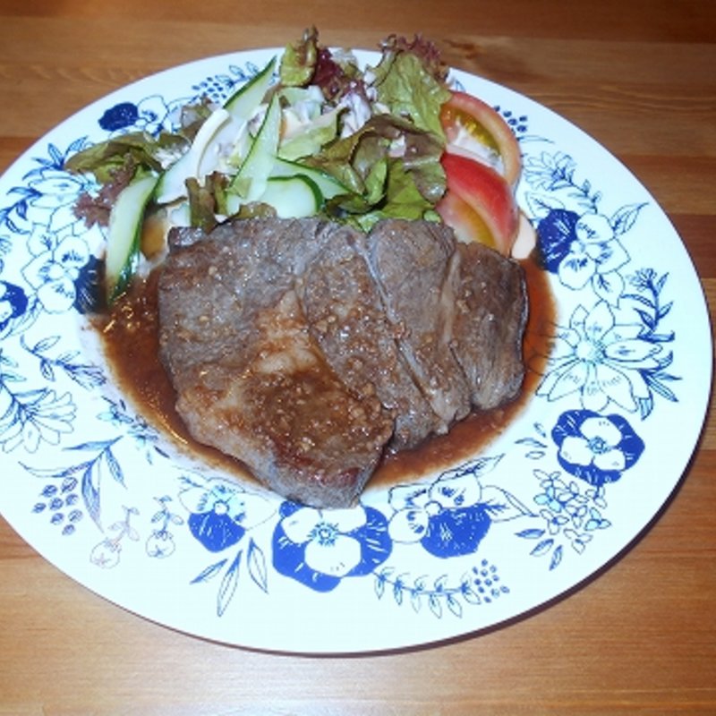 牛肉ステーキ(Dining 夢民家 mu-min chi)