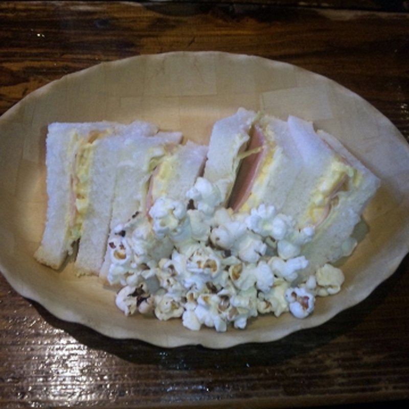 ハーフサンドセット（Bセット　はむたまごサンド）(珈琲屋OB 花田店)