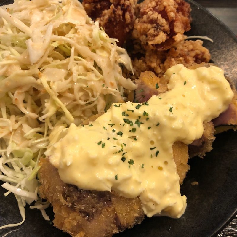 カツオかつと唐揚げ定食(男子厨房酒場 蔵の灯)