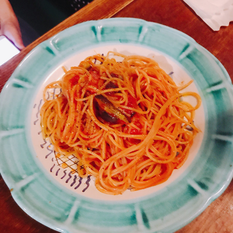 ナスとベーコン(オステリア・ヴォーノ)