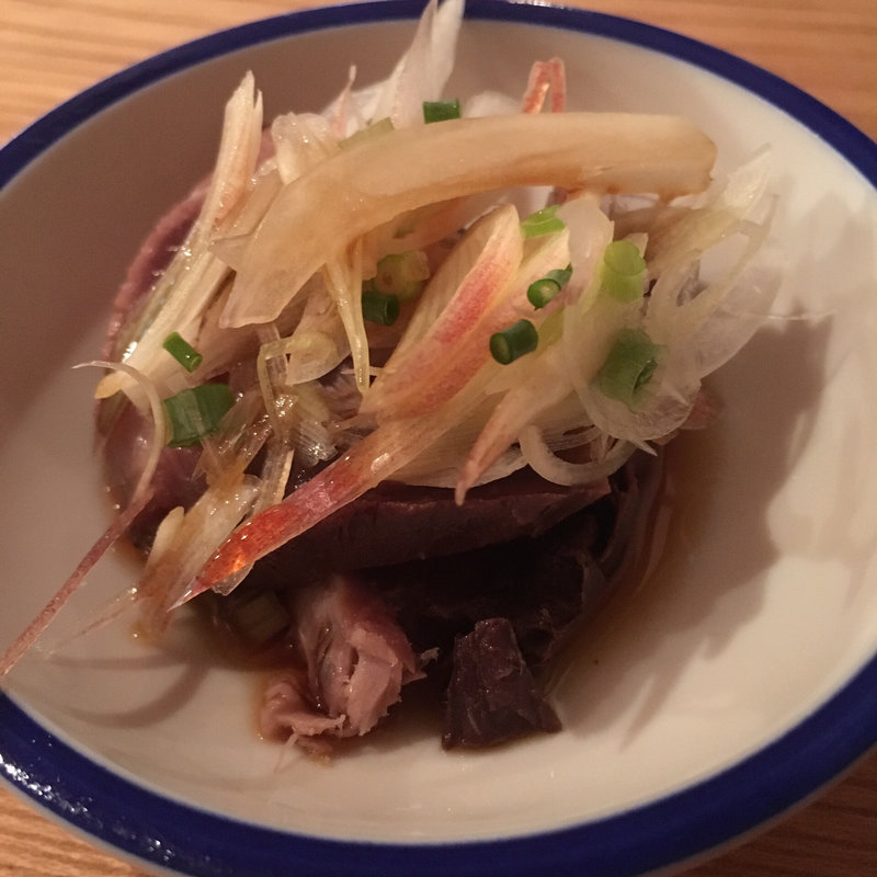 お通し（鰹のたたき）(やっこ)