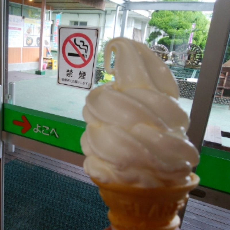 はちみつ入りソフトクリーム(藤井養蜂場 ビーズファーム)