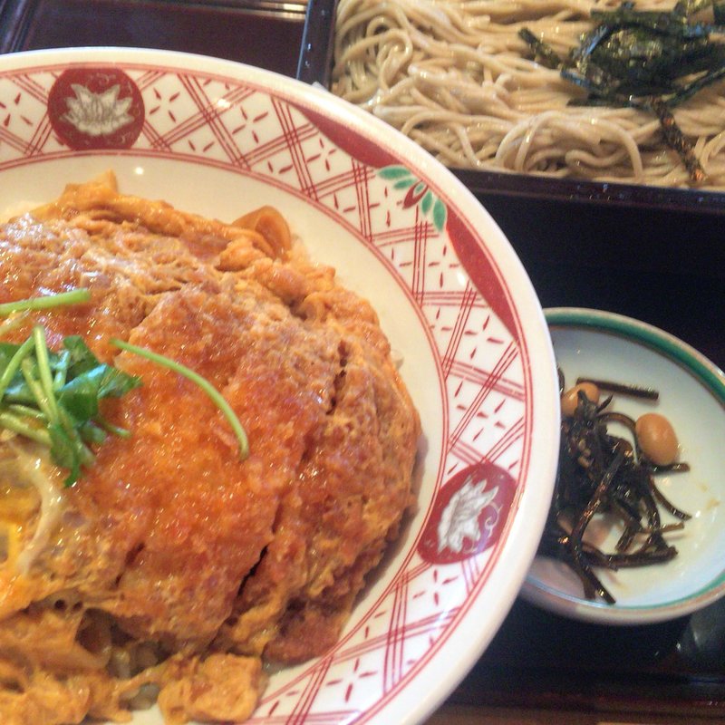 かつ丼（ミニざるセット）(ふく福 ベイサイド店 （ふくふく）)