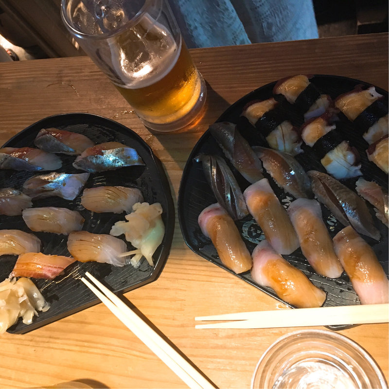 おまかせ五種盛り(にぎにぎ ー 中野本館)