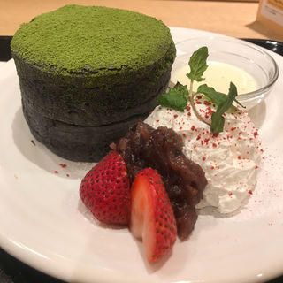 抹茶パンケーキ(BURN SIDE ST CAFE 阪急三番街店)