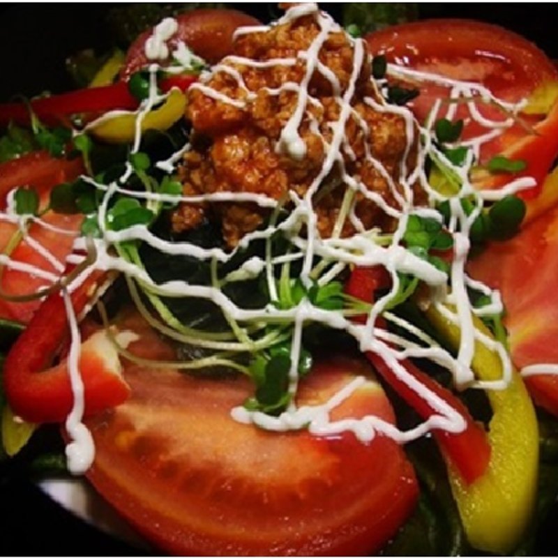 サムンダルサラダ　ワカメとソイツナ(菜食インドレストランShama(Vegetarian Indian Restaurant Shama))