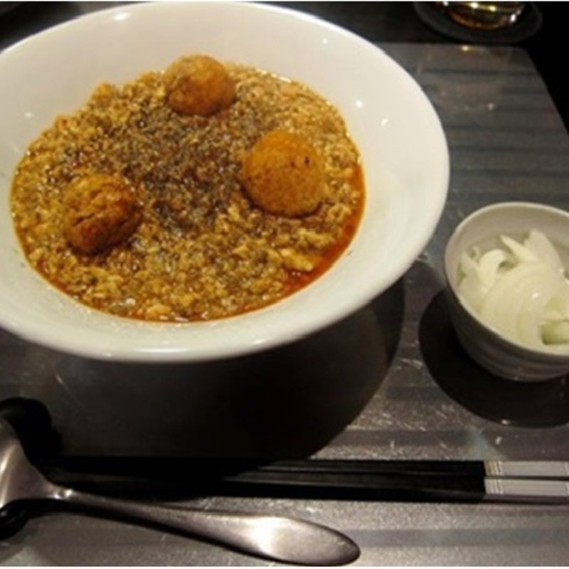 飲料麻婆豆腐丼　爆蕾トッピング(カレー&スパイス創作料理 ラヴィリンス)