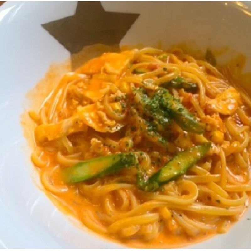 鶏ゴボウのトマトクリームソース(金星パスタ 南船場本店)