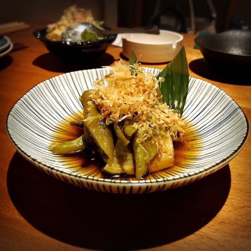 万願寺とうがらしと加茂茄子の煮浸し(喜口商店)