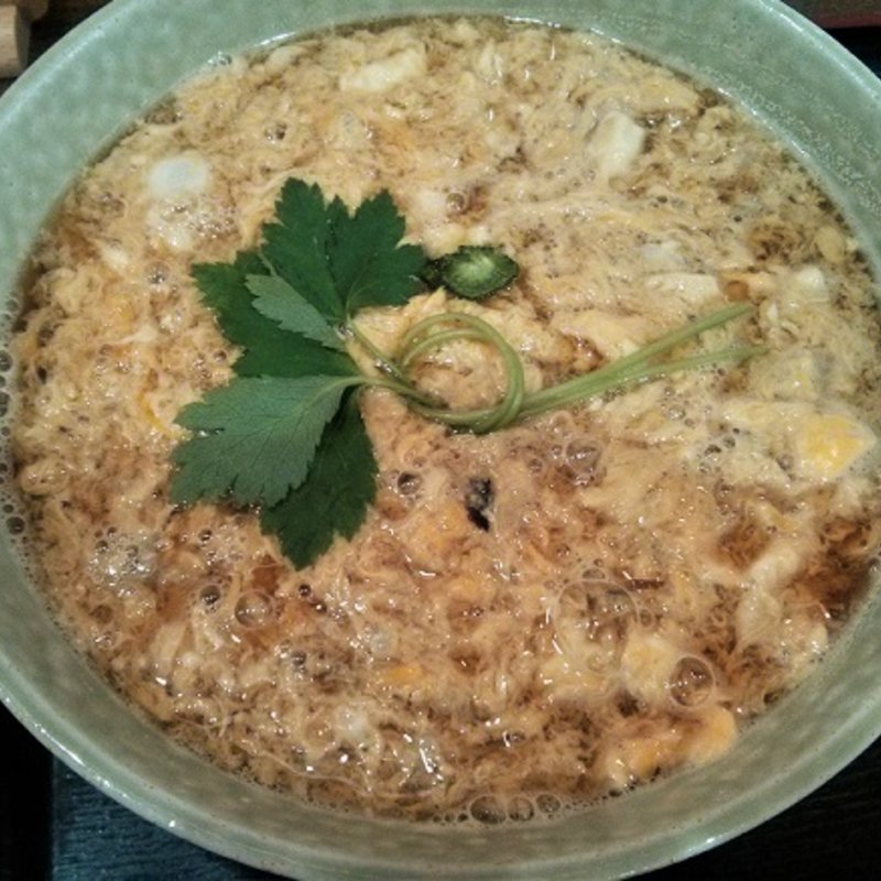 玉子とじそば(亀八庵)