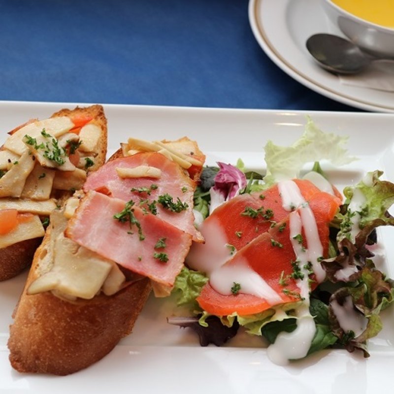 オープンサンド(かぼちゃ・わいん 美術館店)