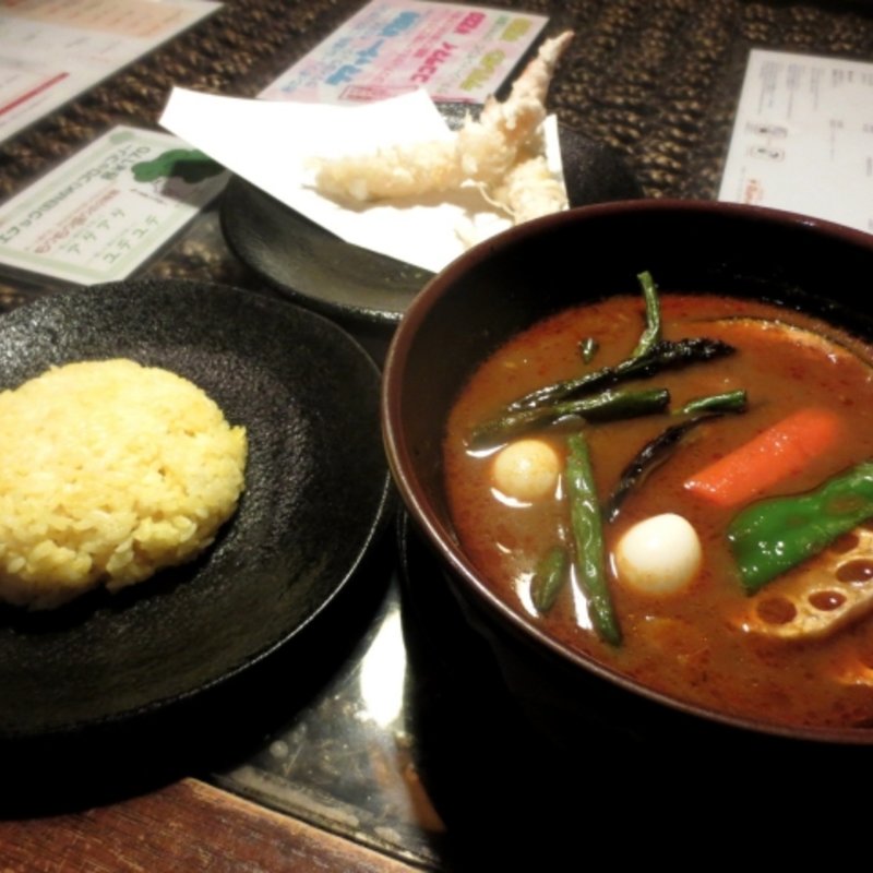 スープカレー　ウダン（えび天2本）(アジアンバー ラマイ 大阪あびこ店)