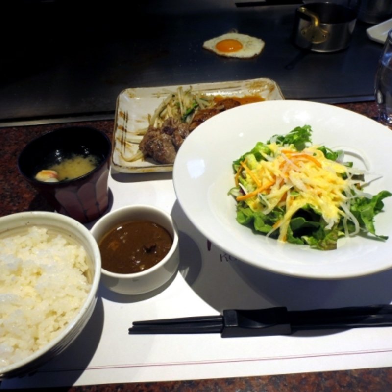 （平日限定）サイコロステーキ ランチ(鉄板焼 リオ)