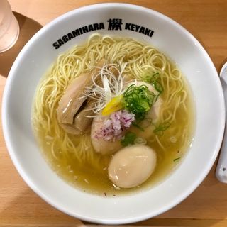 煮干しラーメン+トッピング味玉(Sagamihara 欅)