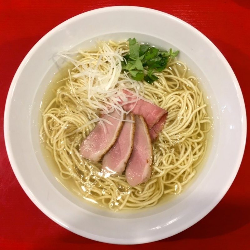 鴨だし塩ラーメン(鴨だしらーめん　鴨福)