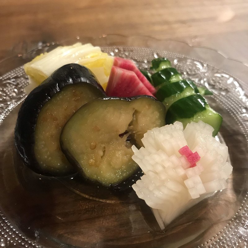 お漬けもん盛り合わせ(串焼き 焼とんyaたゆたゆ裏天王寺店)