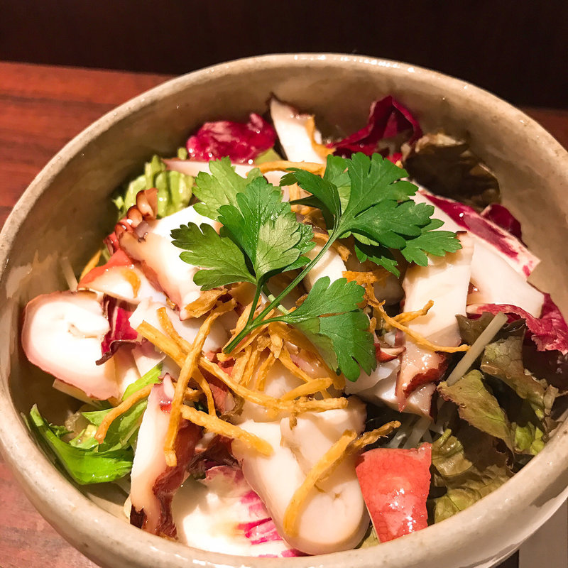 蛸の野菜サラダ(六ヶ城)