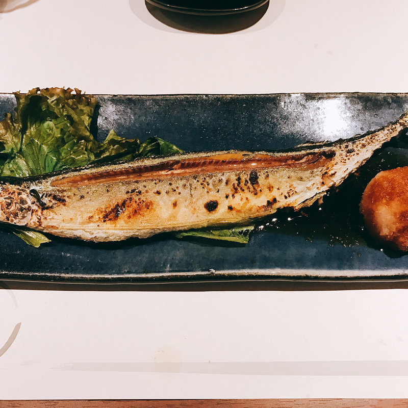 秋刀魚の塩焼き(六ヶ城)