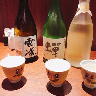 日本酒飲み比べセット 雲雀、蝉 他(六ヶ城 （ろっかんじょう）)