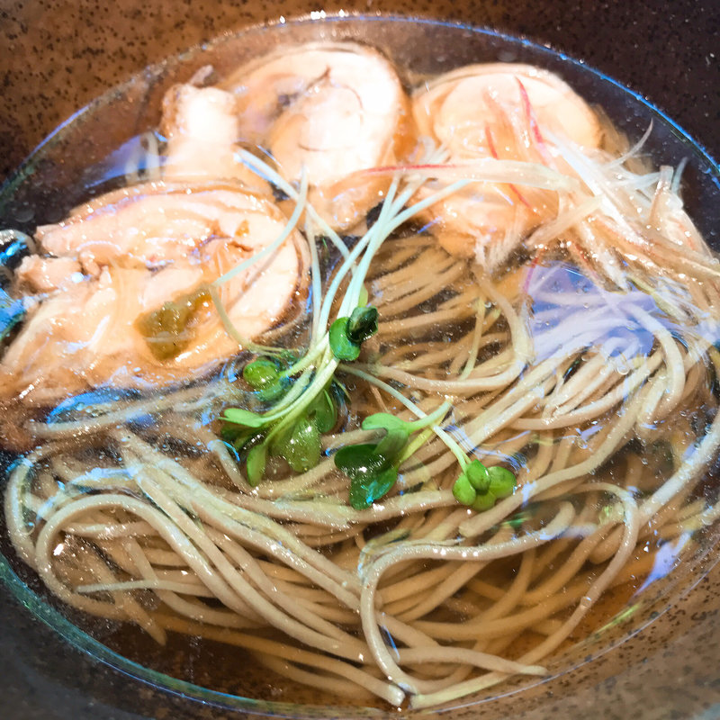 夏限定冷かけ鷄そば 小(信州そば むらた)